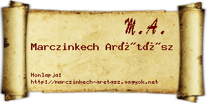 Marczinkech Arétász névjegykártya